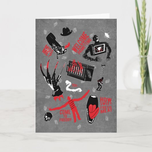 Ein Albtraum an der Elm Street | Freddy Krueger Ta Karte (Vorderseite)
