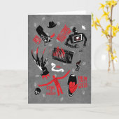 Ein Albtraum an der Elm Street | Freddy Krueger Ta Karte (Gelbe Blume)