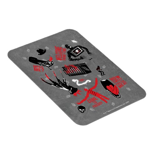 Ein Albtraum an der Elm Street | Freddy Krueger Ta Magnet (Rechte Seite)