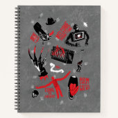 Ein Albtraum an der Elm Street | Freddy Krueger Ta Notizblock (Vorderseite)