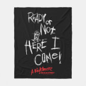 Ein Albtraum an der Elm Street | Hier komme ich Fleecedecke (Vorderseite)