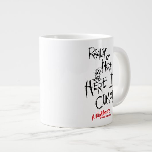 Ein Albtraum an der Elm Street | Hier komme ich Jumbo-Tasse (Vorderseite Rechts)
