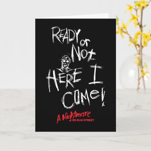 Ein Albtraum an der Elm Street | Hier komme ich Karte (Gelbe Blume)