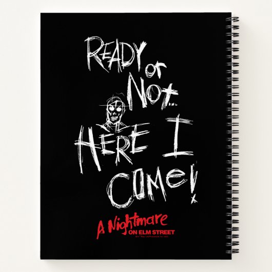 Ein Albtraum an der Elm Street | Hier komme ich Notizblock (Rückseite)
