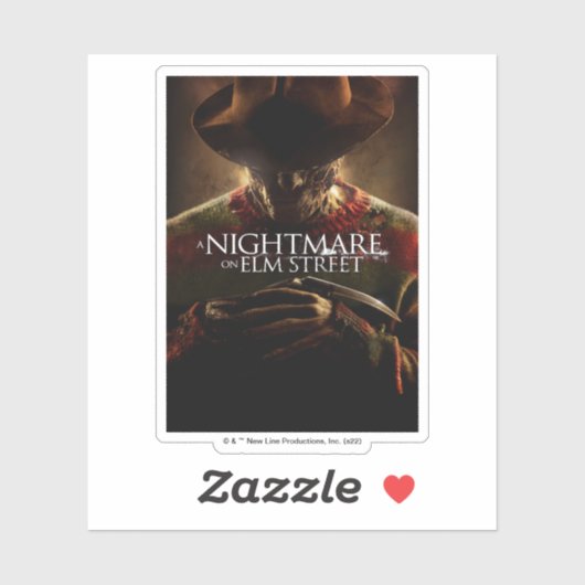 Ein Albtraum an der Elm Street | Movie Poster Aufkleber (Blatt)