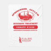 Ein Albtraum an der Elm Street | Springwood Asyl Fleecedecke (Vorderseite)