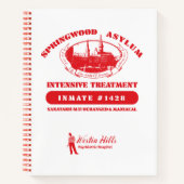 Ein Albtraum an der Elm Street | Springwood Asyl Notizblock (Vorderseite)