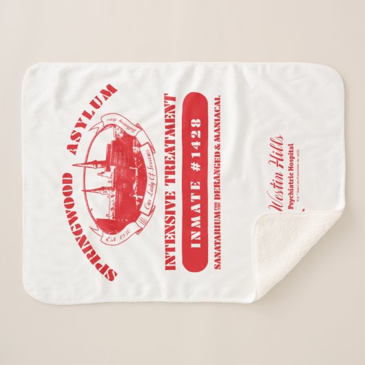 Ein Albtraum an der Elm Street | Springwood Asyl Sherpadecke (Vorderseite (Horizontal))