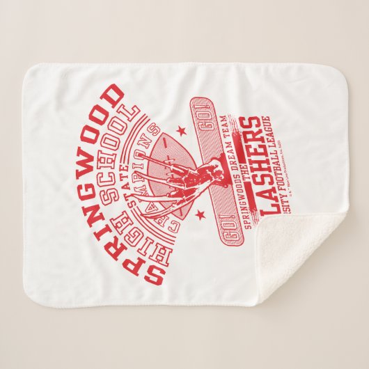 Ein Albtraum an der Elm Street | Springwood High Sherpadecke (Vorderseite (Horizontal))