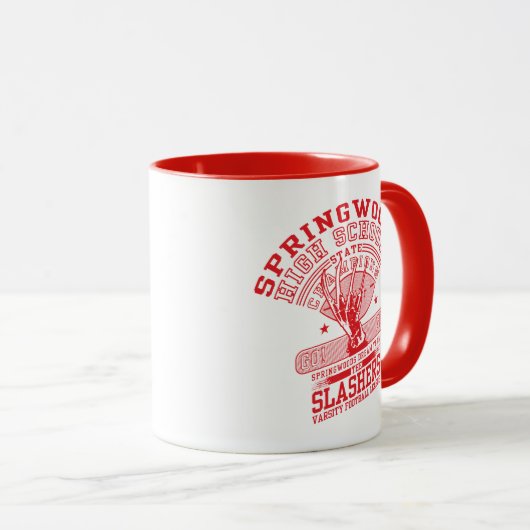 Ein Albtraum an der Elm Street | Springwood High Tasse (VorderseiteRechts)