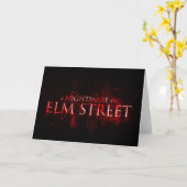 Ein Albtraum an der Elm Street | Text Karte (Gelbe Blume)