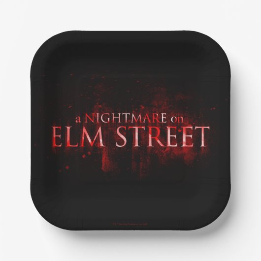 Ein Albtraum an der Elm Street | Text Pappteller (Vorderseite)