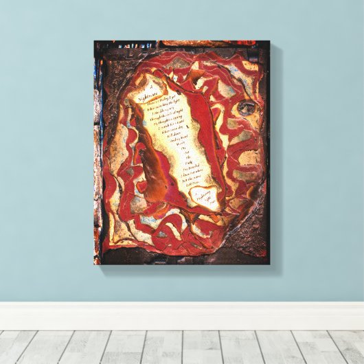 Ein Albtraum Leinwanddruck (Insitu (Holzboden))