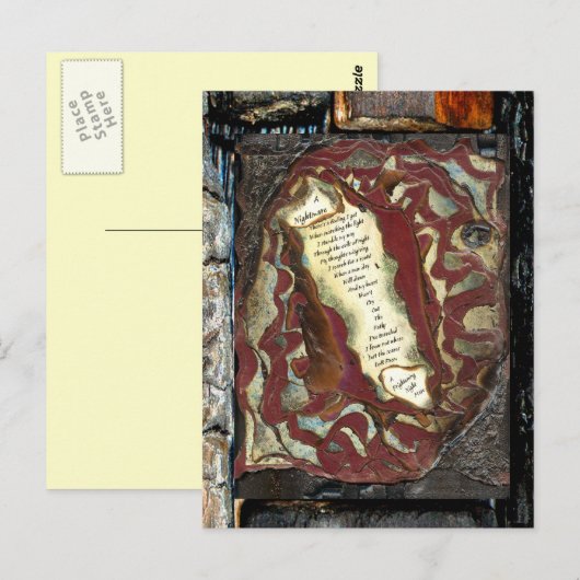 Ein Albtraum Postkarte (Vorne/Hinten)