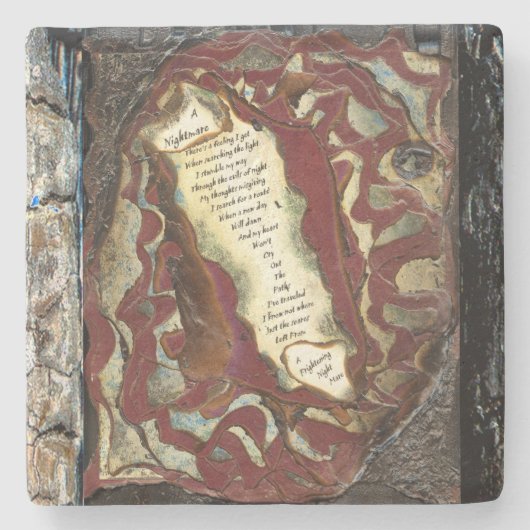 Ein Albtraum Steinuntersetzer (Vorderseite)