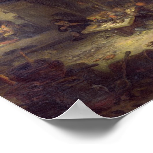 Ein Alchemist, 1611 Poster (Ecke)