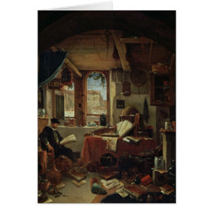 Ein Alchemist in seinem Labor