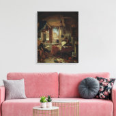 Ein Alchemist in seinem Labor Leinwanddruck (Insitu (Wohnzimmer))