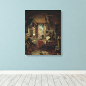 Ein Alchemist in seinem Labor Leinwanddruck (Insitu (Holzboden))