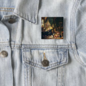 Ein Alchemist in seiner Werkstatt Button (Beispiel)