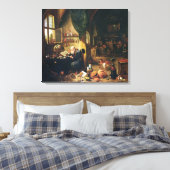 Ein Alchemist in seiner Werkstatt Leinwanddruck (Insitu (Schlafzimmer))
