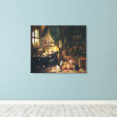 Ein Alchemist in seiner Werkstatt Leinwanddruck (Insitu (Holzboden))