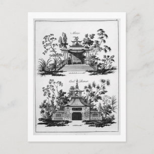 Ein Alcove und ein Cooler Retreat, aus "chinesisch Postkarte