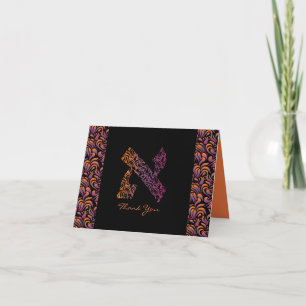 Ein Aleph Bar Bat Mitzvah Dankeschön-Karte Dankeskarte