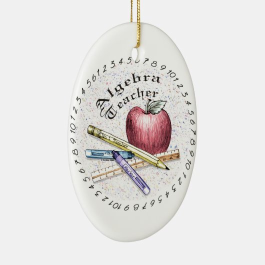 Ein Algebra-Lehrer Keramikornament (Rechts)