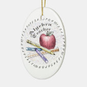 Ein Algebra-Lehrer Keramikornament (Links)