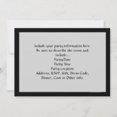 Ein alles- Gute zum GeburtstagVintages gemalt Einladung (Rückseite)