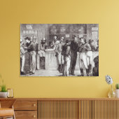 Ein allgemeiner Schrei, in einer Buschtüte, 1878 Leinwanddruck (Insitu (Wohnzimmer))