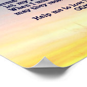 Ein alltägliches Gebet Poster (Ecke)