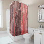 Ein alter abgenutzter Stall oder antiker Holzzaun  Duschvorhang (Beispiel)