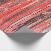 Ein alter abgenutzter Stall oder antiker Holzzaun  Geschenkpapier (Ecke)