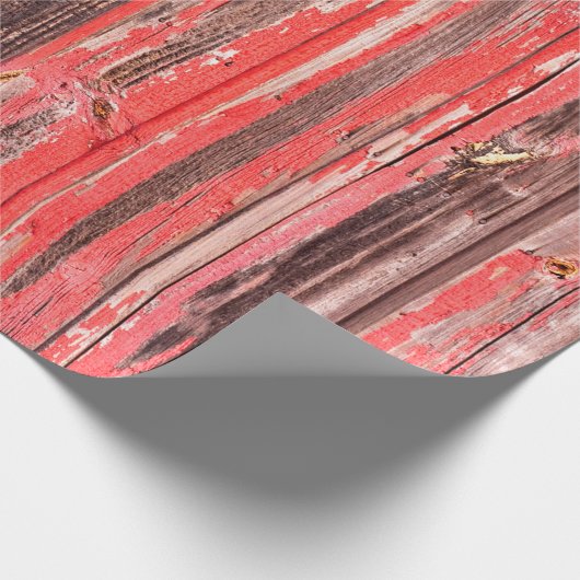 Ein alter abgenutzter Stall oder antiker Holzzaun  Geschenkpapier (Ecke)