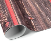 Ein alter abgenutzter Stall oder antiker Holzzaun  Geschenkpapier (Rolleneckpunkt)