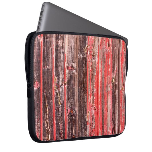 Ein alter abgenutzter Stall oder antiker Holzzaun  Laptopschutzhülle (Vorne Rechts)