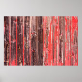 Ein alter abgenutzter Stall oder antiker Holzzaun  Poster (Vorne)