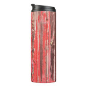Ein alter abgenutzter Stall oder antiker Holzzaun  Thermosbecher (Nach rechts gedreht)