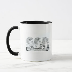Ein alter ägyptischer Garten (Stich) (b/w Foto) Tasse