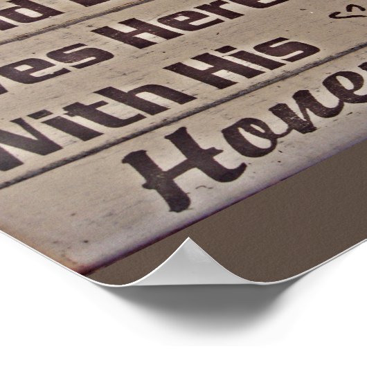 EIN ALTER Bär UND SEINE HONEY LEBEN HIER EINE FUNN Poster (Ecke)