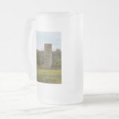 Ein alter Bauernhof Silo Mattglas Bierglas (Vorderseite Links)