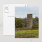 Ein alter Bauernhof Silo Postkarte (Vorne/Hinten)