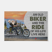 Ein alter Biker und sein Leben Fußmatte (Vorderseite)