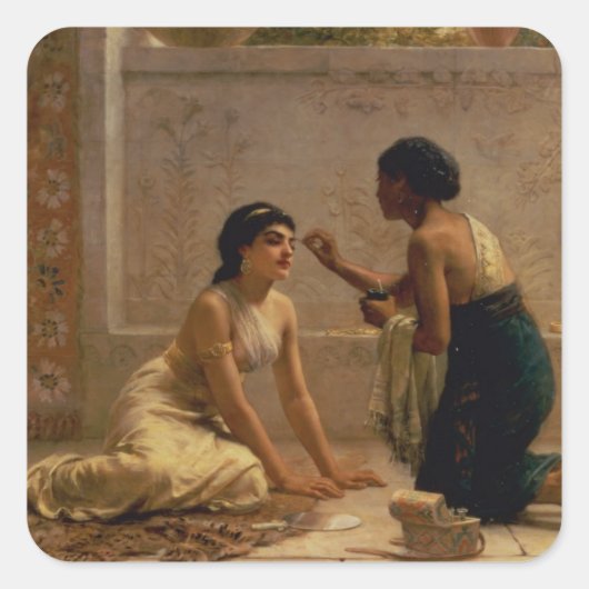 Ein alter Brauch Quadratischer Aufkleber (Vorderseite)