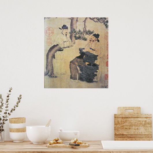 Ein alter chinesischer Dichter Poster (Küche)