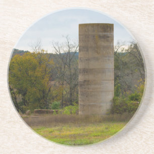 Ein alter Farm-Silo Untersetzer