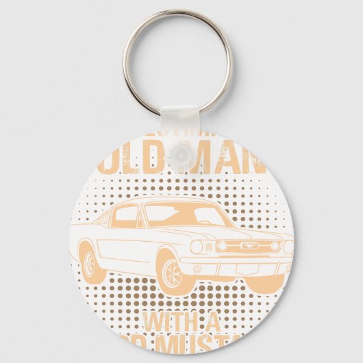 Ein alter Ford Mustang 1966 Fastback Schlüsselanhänger (Vorderseite)