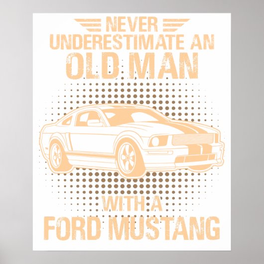 Ein alter Ford Mustang 2007 Gt Poster (Vorne)